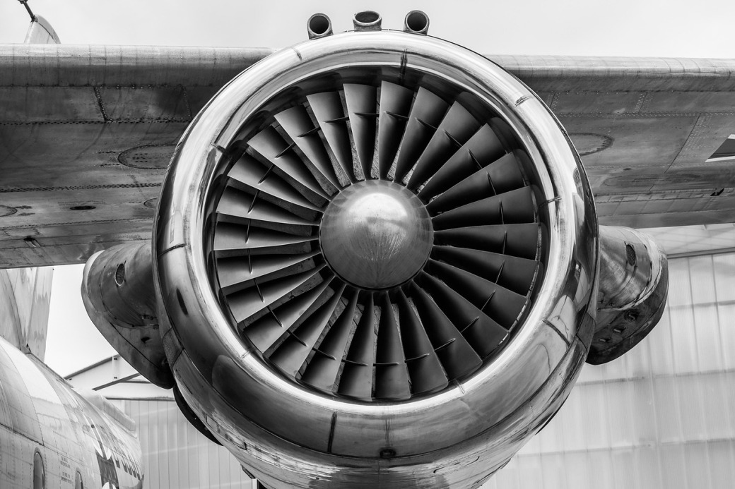 gas turbine closeup industrial